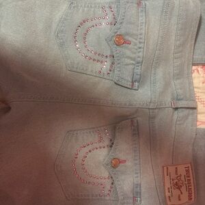 True Religion Y2K Women's with Pink rhinestone accents